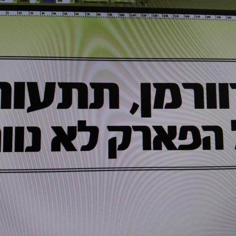 כל הבניין שלטים שלטים....מחאת רחוב "מבצע דקל" ברוורמן תתעורר!!! - חדשות בפתח תקווה