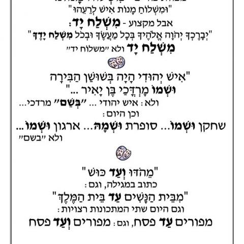מצוות פורים בעברית נכונה - הצ'ופציק של הקומקום בפתח תקווה