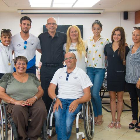 נציגי הספורט האולמפי מפתח תקוה התארחו בלשכת ראש העיר - ספורט בפתח תקווה