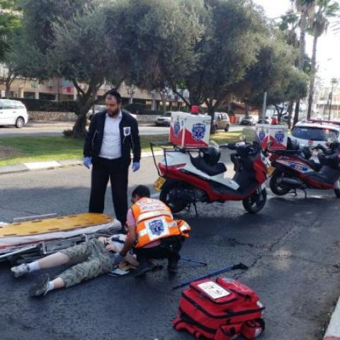  הולכת רגל נפגעה מרכב ברחוב ספיר - חדשות בפתח תקווה