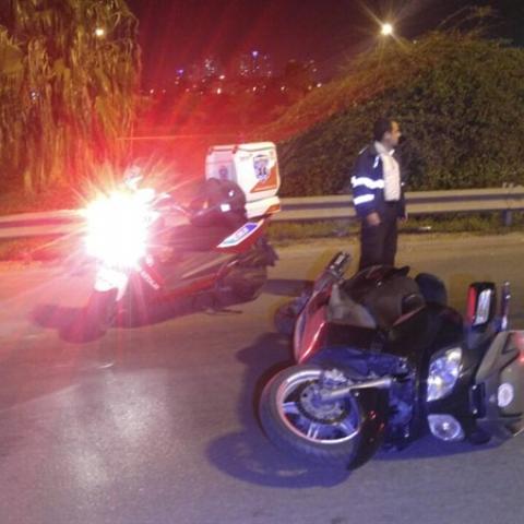 רוכב אופנוע נפצע בינוני לאחר שהחליק סמוך למחלף התקווה לכיוון פתח תקווה - חדשות בפתח תקווה