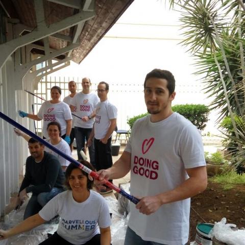עובדי Marvell ישראל בחרו להתנדב, ביום המעשים הטובים בעמותת ניצן בפתח-תקווה - מעשים טובים בפתח תקווה