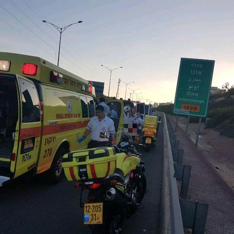 רוכב אופניים בן 60 נפצע קשה מרכב בכביש 471 סמוך למחלף גת רימון לכיוון קרית אונו - חדשות בפתח תקווה