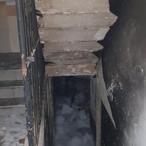 שריפת מקלט של 2 בנייני רכבת בני 3 קומות ברחוב בלפור - חדשות בפתח תקווה
