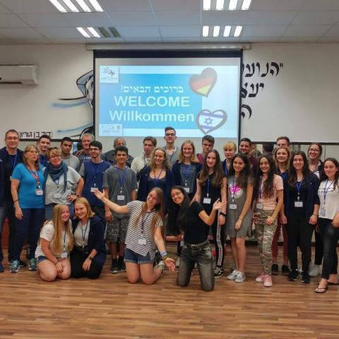 בני נוער מגרמניה מתארחים בעיר - ברוכים הבאים  -  Willkommen - חינוך בפתח תקווה