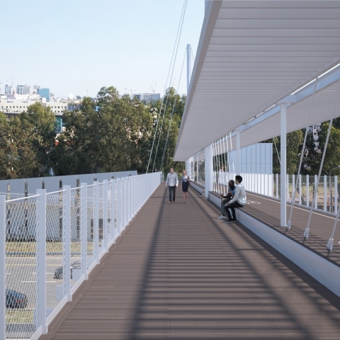 יוקם גשר חדש שיקשר בין תחנת הרכבת הקלה 'אם המושבות' לבין אזור התעשייה קרית אריה - תחבורה בפתח תקווה
