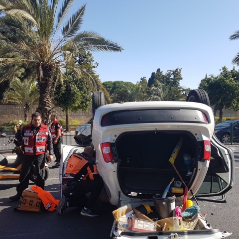 2 תאונות דרכים בשעה, ב-2 מוקדים בפתח תקווה - חדשות בפתח תקווה