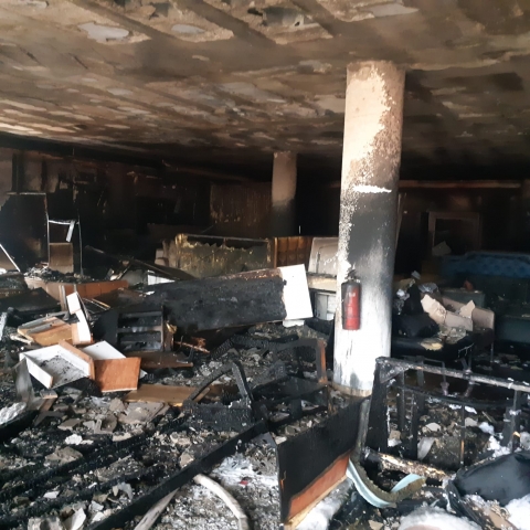 7 נפגעים בשריפה בחנות רהיטים בכפר קאסם - חדשות בפתח תקווה