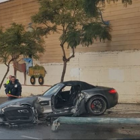 2 פצועים בתאונת דרכים בדרך יצחק רבין בפתח תקווה - חדשות בפתח תקווה