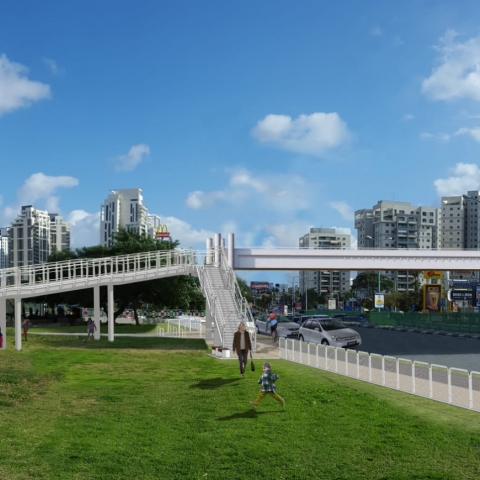 יוקם גשר להולכי רגל ולאופניים ברחוב גיסין בפתח תקווה - חדשות בפתח תקווה