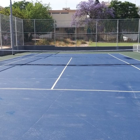 הוקמו שני מגרשי טניס חדשים במתנ"ס המרכז השקט בפתח תקווה - ספורט בפתח תקווה