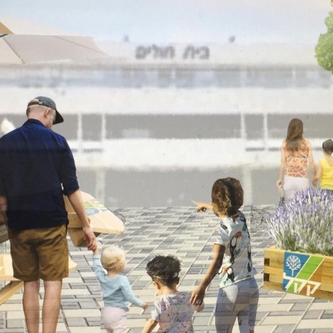 הפרוייקטור ביקש:  קק״ל תקים פינות ישיבה במרחב הפתוח בבתי החולים: בילינסון, שניידר והשרון - בריאות בפתח תקווה