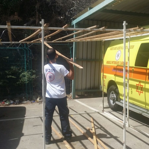 מדריך מד"א לבניית סוכה בבטחה - בריאות בפתח תקווה
