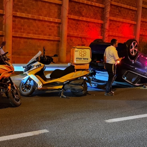 יום אחרי יום: תאונות עם נפגעים ורכבים הפוכים בכביש 471 - חדשות בפתח תקווה