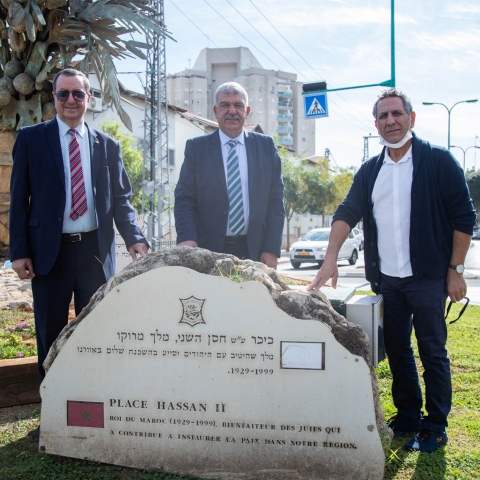 ברוך הבא עבד אל־רחים ביוד - שגריר מרוקו ביקר בפתח תקווה - חדשות בפתח תקווה
