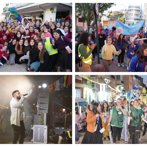 בתופים ובדגלים, אתמול ברחבי העיר: צעדת תנועות בני נוער - צפו בסרטונים! - קהילות בפתח תקווה