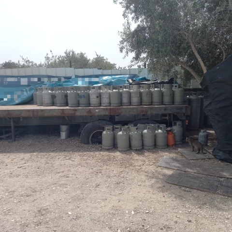 193 מכלי גז אוחסנו בניגוד לחוק וללא היתר - חדשות בפתח תקווה