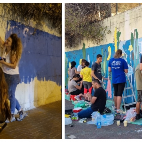 הפכו קיר שומם לחוות קטקוסים צבעונית ושמחה - חדשות בפתח תקווה