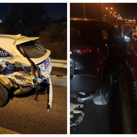גנב רכב מראשל"צ והתנגש ב-2 ניידות משטרה (וידיאו) - חדשות בפתח תקווה