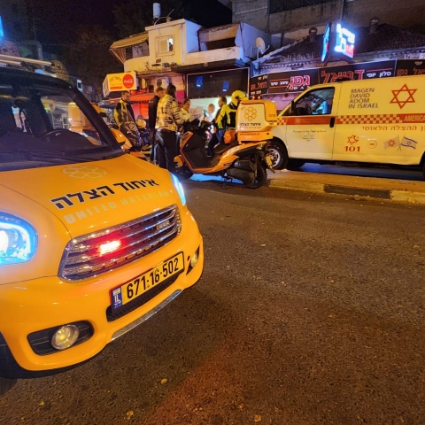 הולך רגל נפצע מפגיעת אופנוע ברח' ההסתדרות בפתח תקווה - חדשות בפתח תקווה