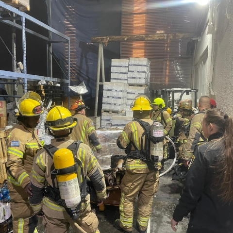 אתמול באזור התעשייה סגולה: שריפה סמוך לנגריה - חדשות בפתח תקווה