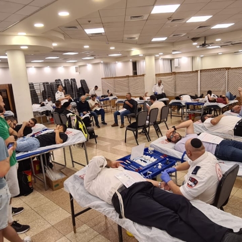 360 מנות דם הותרמו בערב התרמת הדם בפתח תקווה - חדשות בפתח תקווה