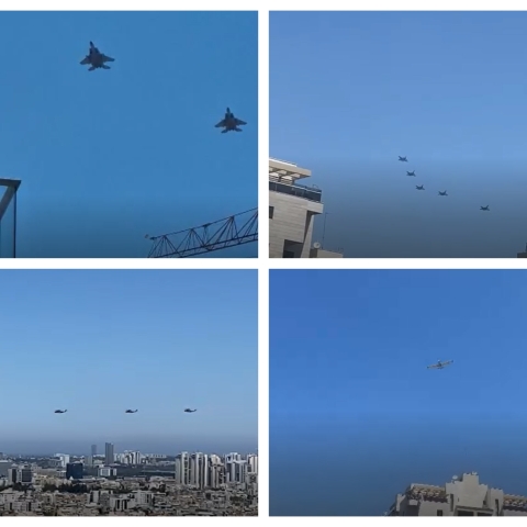  צפו: מטס חיל האויר מעל שמי פתח תקווה - חדשות בפתח תקווה