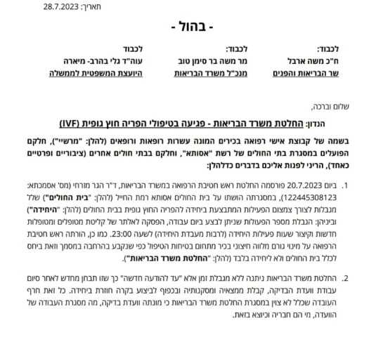 אלפי נשים ובהן נשים מפתח תקווה ישלמו את מחיר החלטת משרד הבריאות - בריאות בפתח תקווה