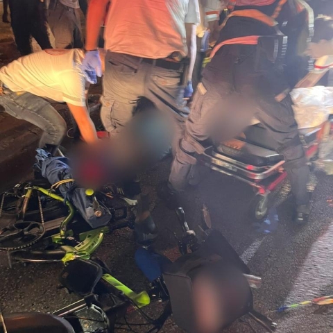 רוכב אופניים חשמליים נפצע קשה במהלך רכיבה ברחוב היצירה בפתח תקווה - חדשות בפתח תקווה