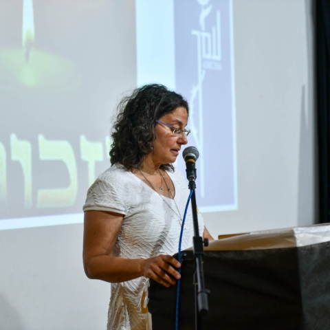 טקס  יום הזיכרון לשואה ולגבורה בעמותת "עמך" - קהילות בפתח תקווה
