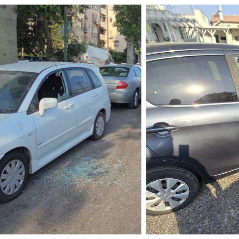 שבת בבוקר: הדיירים שומעים קולות ניפוץ זכוכית ורואים מה קרה ל-15 הרכבים שלהם - חדשות בפתח תקווה