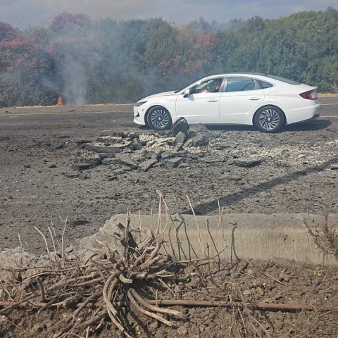 אזעקות בפ"ת, נהג אוטובוס נפצע בינוני מפגיעה של רסיס דרך דלת האוטובוס - חדשות בפתח תקווה