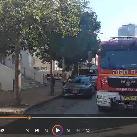 שריפה בבניין משרדים בקרית אריה - חדשות בפתח תקווה