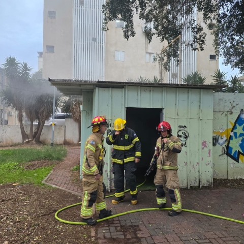 שריפה במקלט ציבורי ששימש תנועת נוער - חדשות בפתח תקווה