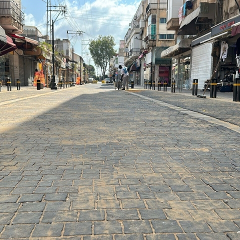 התקדמות בעבודות לחידוש רחוב חובבי ציון - חדשות בפתח תקווה