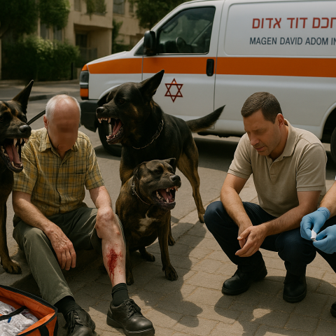 2 גברים ננשכו ע"י כלב בפתח תקווה - חדשות בפתח תקווה