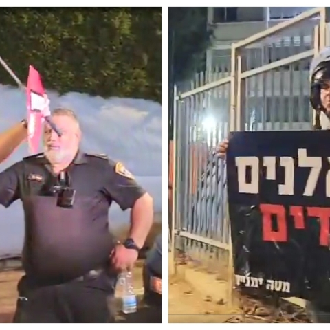  מנהלת הביה"ס שבו למדה ענבר הימן ז"ל פנתה למשטרה להעביר מפגין שאחז בשלט "שמאלנים בוגדים" - צפו - חדשות בפתח תקווה