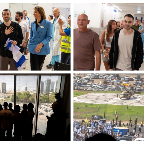 יום חג! 6 שבים מתוך ה- 20  ששוחררו היום הגיעו לבילינסון צפו - חדשות בפתח תקווה