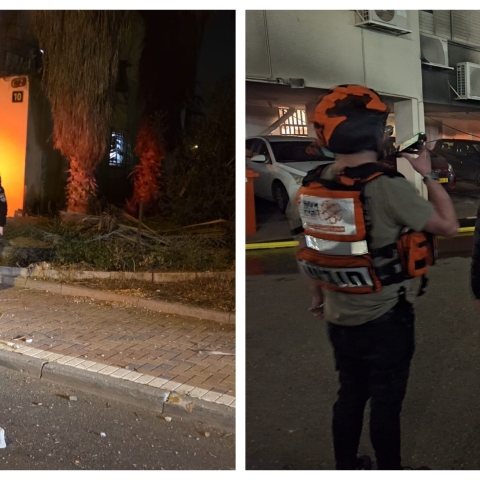 לילה עמוס באירועים בפתח תקווה: פגיעות שברי יירוט במספר מוקדים - נזק לדירה ולביה"ס יסודי - חדשות בפתח תקווה