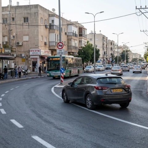 כ-30 אלף דוחות נרשמו בשנת 2025 לנהגים אחר שחצו קו הפרדה רצוף - חדשות בפתח תקווה