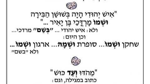 מצוות פורים בעברית נכונה