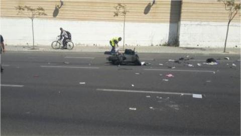 רוכב אופנוע נפגע בראשו סמוך - חדשות בפתח תקווה