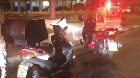 רוכב אופנוע התהפך בלילה ברחוב - חדשות בפתח תקווה