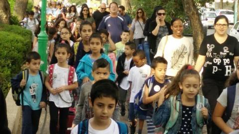 יום ההליכה הבינלאומי בבית החינוך - חינוך בפתח תקווה