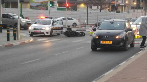תאונת דרכים בפינת הרחובות בן - חדשות בפתח תקווה