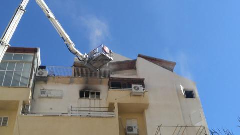 שריפה פרצה בדירת מגורים ברחוב - חדשות בפתח תקווה