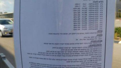 הודעת תכנון ובנייה של העירייה - בנייה ונדל