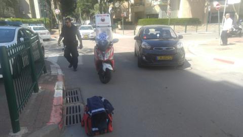 הולכת רגל  נפגעה מרכב - חדשות בפתח תקווה