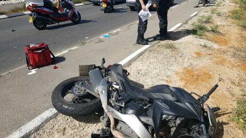 רוכב אופנוע נפגע בינוני לאחר - חדשות בפתח תקווה
