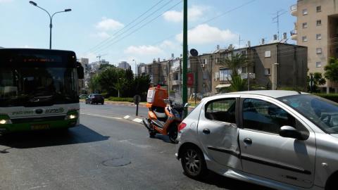 4 פצועים קל בתאונה בין - חדשות בפתח תקווה